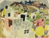 Eduard Bargheer, Häuser auf Ischia (Houses on Ischia)