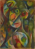 Curt Ehrhardt, Proud, Oil on cardboard