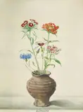 Josef Mangold, Blumen im Tonkrug (Flowers in Clay Jug)