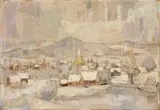 Eberhard Viegener, Winterliche Dorflandschaft (Wintery Village Landscape)