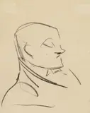 Heinrich Zille, Männerkopf. Göre. Spaziergänger (Man’s Head. Cheeky Girl. Stroller)