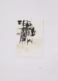 Joseph Beuys, Im Schlittenhaus, Gouache and watercolour on horizontal folded paper