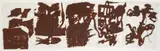 ' by Joseph Beuys, Oil (brown cross) on five paper mounted together ca, sold Jun 2010