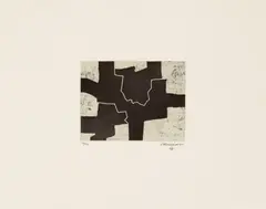Gaure I by Eduardo Chillida, Original etching on BFK Rives, sold Jun 2010