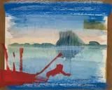 Dieter Roth, Untitled, Gouache and watercolour on paper on wood