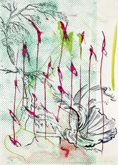 Sigmar Polke, Untitled, Mixed media on cardboard with embossed stamp "SCHOELLERSHAMMER"