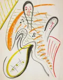 Sigmar Polke, Untitled, Gouache, watercolour, opaque white and ink on paper