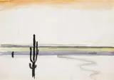 Sigmar Polke, Untitled, Watercolour, ink, pencil and silver colour on paper