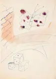 Sigmar Polke, Untitled, Watercolour, opaque white and ball point pen on paper