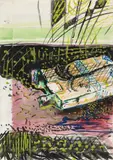 Sigmar Polke, Untitled, Gouache on closed envelope of the Galerie Rudolf Zwirner, Cologne