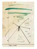 Sigmar Polke, Rasenplastik, Gouache, watercolour and felt tip pen on ruled ring binder paper
