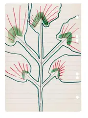 Untitled by Sigmar Polke, Watercolour, felt tip pen and pencil on ruled ring binder paper, sold Jun 2010