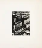 Gerhard Richter, Stadt (city), Silkscreen in black and gray printed in a shift of the grid of lines