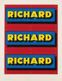 Richard Hamilton, Advertisement (Richard), Colour silkscreen on cardboard