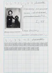 Hanne Darboven, Hommage an meinen Vater (homage to my father), 96 colour offset lithographs on cardboard