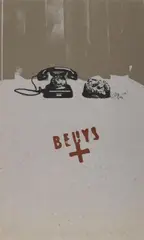 Erdtelephon by Joseph Beuys, Silkscreen on felt cardboard, sold Jun 2010