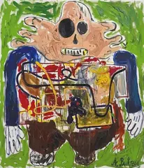 Untitled by André Butzer, Oil on canvas, sold Jun 2010