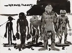 Marlene Dumas, Wrong Theory, Watercolour and ink on paper