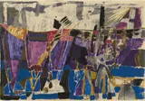 Joseph Fassbender, Untitled, Mixed media on paper on masonite