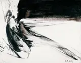 Karl Otto Götz, Kapsyl II, Öl auf Leinwand