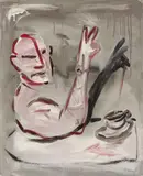 Rosemarie Trockel, Untitled, Oil on canvas