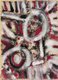 Mark Tobey, Untitled, Gouache on smooth chamois coloured paper with irregular upper and right margin ca