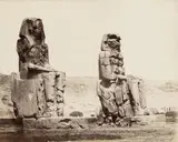 Wilhelm Hammerschmidt, COLOSSI OF MEMNON IN THEBES, Albumen print
