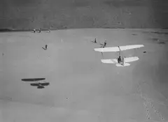 Alexander (Alex) Stöcker, AIRPLANE AND SHADOW, Vintage ferrotyped gelatin silver print