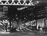 Berenice Abbott, UNDER THE EL AT THE BATTERY