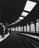 Lotte Laska, COLOGNE CENTRAL STATION, Vintage ferrotyped gelatin silver print on Agfa-Portriga-Rapid paper