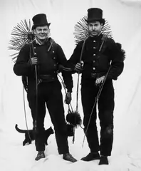 CHIMNEY SWEEPER by Stefan Moses, Gelatin silver print on Agfa paper, printed later, sold Jun 2010