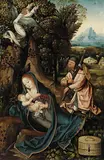 Netherlandish School, circa 1515, FLIGHT INTO EGYPT, Oil on panel (parquetted)