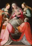 Niccolò Betti, THE VIRGIN WITH CHILD AND SAINTS, Oil on panel