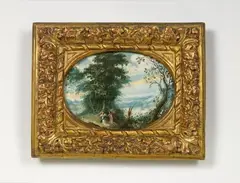 Jasper van der Lanen, DER SCHLAFENDE TOBIAS DER JUNGE TOBIAS UND DER ERZENGEL RAPHAEL, Öl auf Kupfer. Jeweils