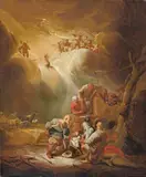 Benjamin Gerritsz Cuyp, ADORATION OF THE SHEPHERDS, Oil on canvas