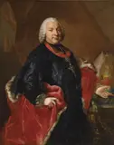 German School, circa 1760 & 1770, PORTRAIT OF PRINCE BISHOP ADAM FRIEDRICH VON SEINSHEIM, Oil on canvas (relined)