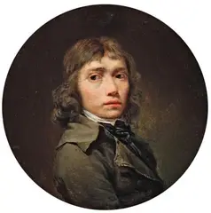 attributed to Henri Pierre Danloux, PORTRATI OF A YOUNG MAN, Oil on panel