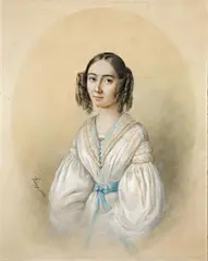 zugeschrieben Wilhelm Hensel, PORTRÄT FANNY HENSEL, Pastell
