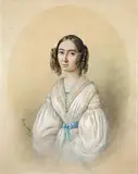 zugeschrieben Wilhelm Hensel, PORTRÄT FANNY HENSEL, Pastell