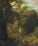 Johann Wilhelm Schirmer, WALDLANDSCHAFT MIT FLUSS