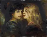 Franz von Lenbach, PORTRAIT OF MARION AND GABRIELE LENBACH