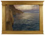 Karl Theodor Boehme, BLICK VON DER VILLA KRUPP AUF DIE STEILFELSEN VON CAPRI (ISOLA DI CAPRI), Öl auf Leinwand