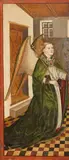 ANNUNCIATION FLAGELLATION AND CROWNING WITH THORNS by Lower Rhine-Region, circa 1470 & 1480, Tempera on panel (parquetted), sold May 2010