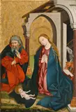 THE BIRTH OF CHRIST by Swiss or South German School, late 15th century, Öl auf Holz (parkettiert), sold May 2010