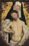 follower of Hans Memling, VESPERBILD, Oil on panel