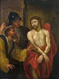Flemish School, 2nd half 17th century, MOCKING OF CHRIST, Oil on panel