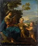 Italian School 18th century, THE VIRGIN WITH JESUS AND SAINT JOHN