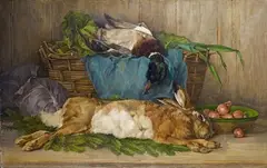 Ludwig Eibl, KITCHEN STILL LIFE, Oil on canvas