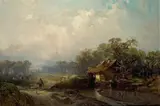 Carl Hilgers, LANDSCAPE WITH FARMSTEAD