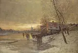 Johann Jungblut, WINTER LANDSCAPE